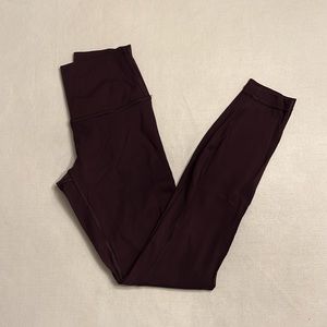 Lululemon Wunder Under HR Legging Burgundy